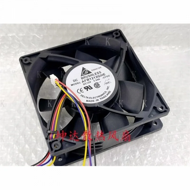 C for   Delta AFB1212GHE 12038 DC12V 3.24A 12CM 4-Pin Large Breeze Violent Fan