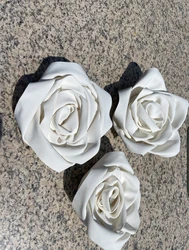 Korean Version of Three-dimensional Camellia Small Fragrance Fabric Satin Large Flower Corsage Accessories Handmade Fabric