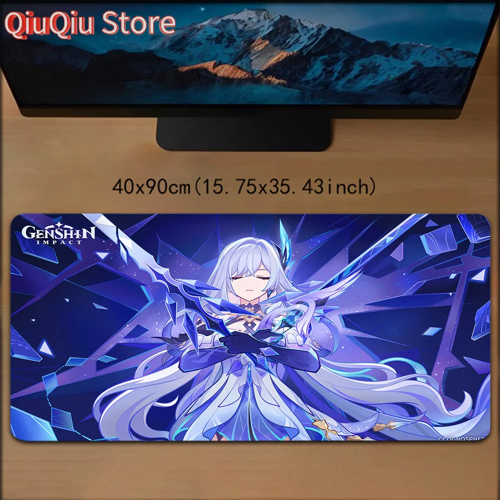 

Skirk (Genshin Impact) Large Gaming Mouse Pad, 2D Design - Non-Slip Rubber Desk Mat for Office & Mechanical Keyboards, L/XL/XXL