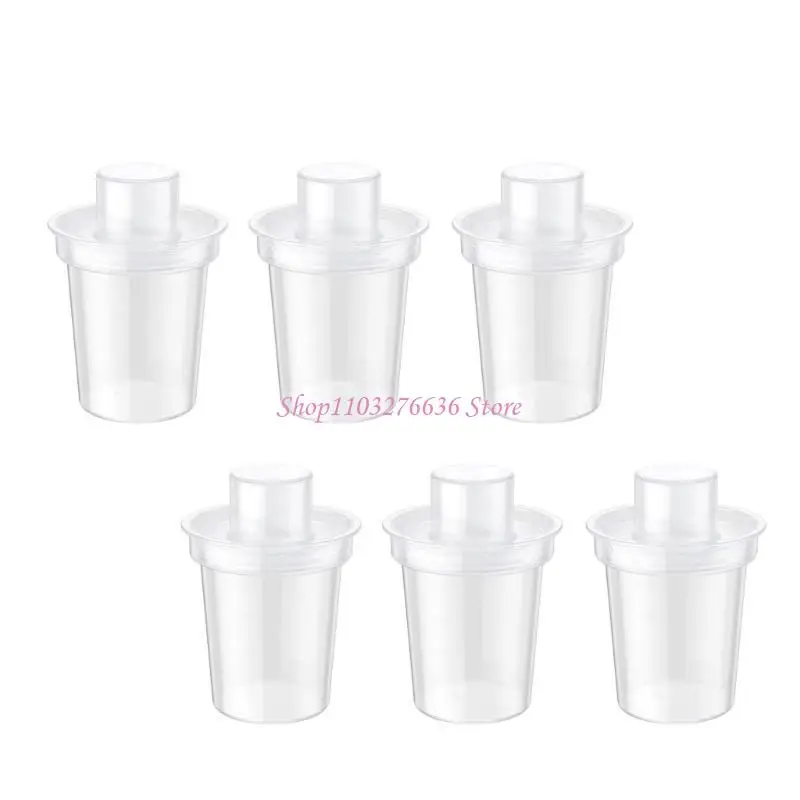

R6FD Pack of 6pcs Baby Container Clear Infants Formula Dispensers Storage Box Newborns Feeding Organizers Case