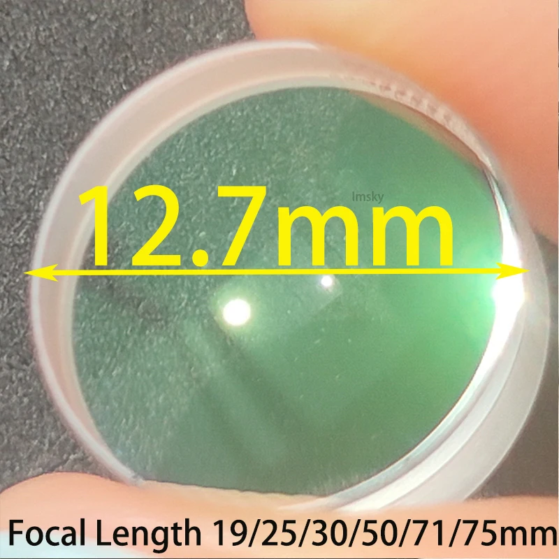 Diameter 12.7mm Double Convex Glued Optical Achromatic Glass Lens Focal Length 19/25/30/50/71/75mm DIY Eyepiece Objective Lens