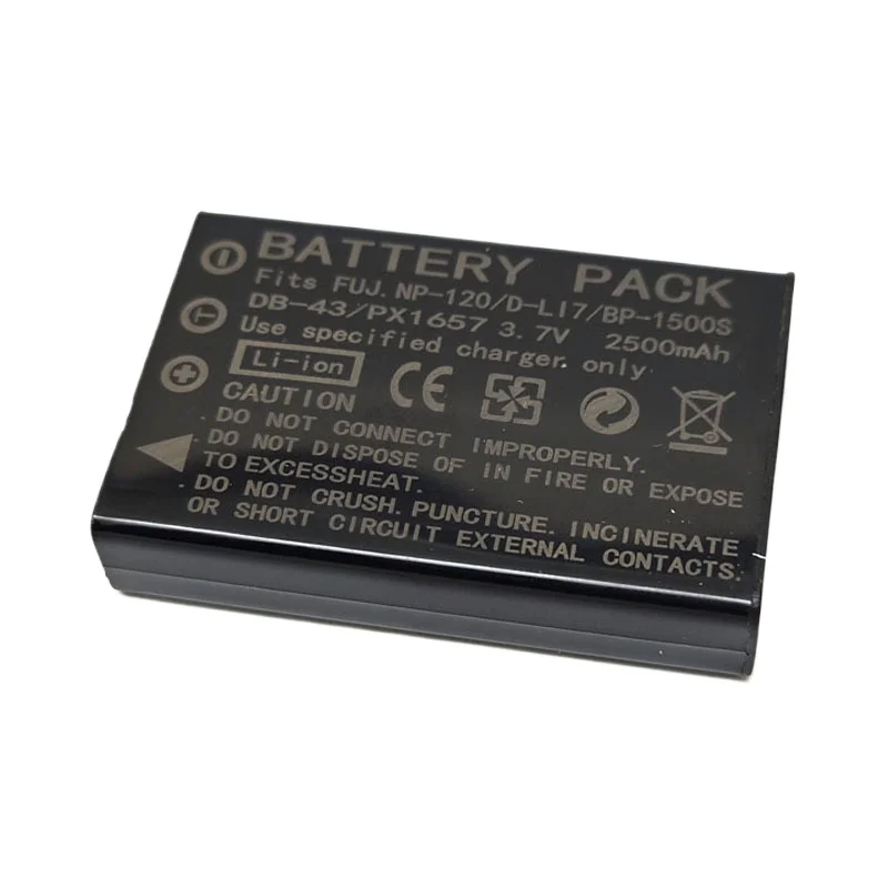 3.7V 2500mAh NP-120 NP120 Camera Battery +USB Charger for Fuji Fujifilm F11 F10 M603 Zoom Pentax MX4 MX550 RICOH GX8 300G 500G