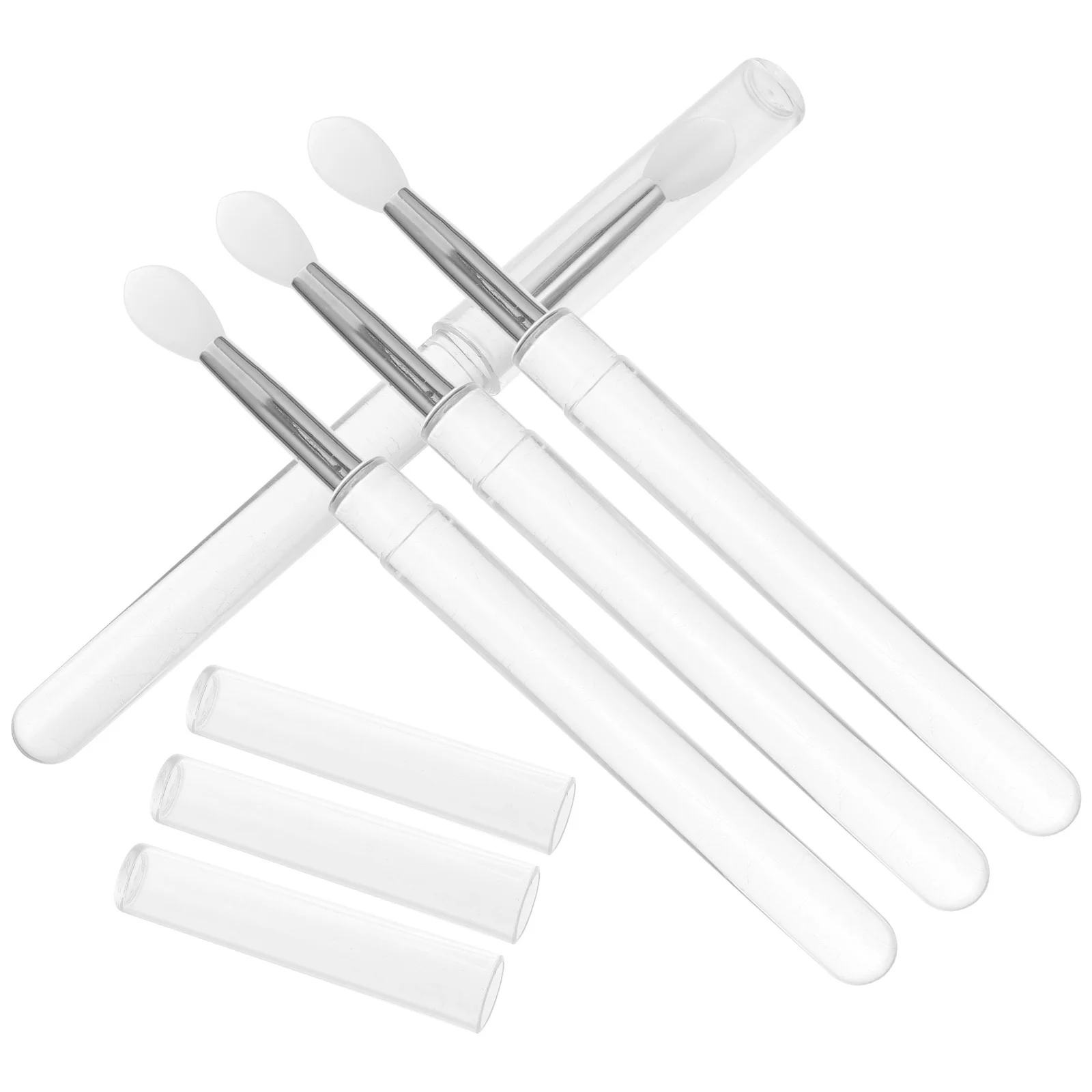 4Pcs Multiuse Silicone Lip Mask Brushes for Precise Lining and Eyeshadow Application Practical Gift Silicone Lip Brush