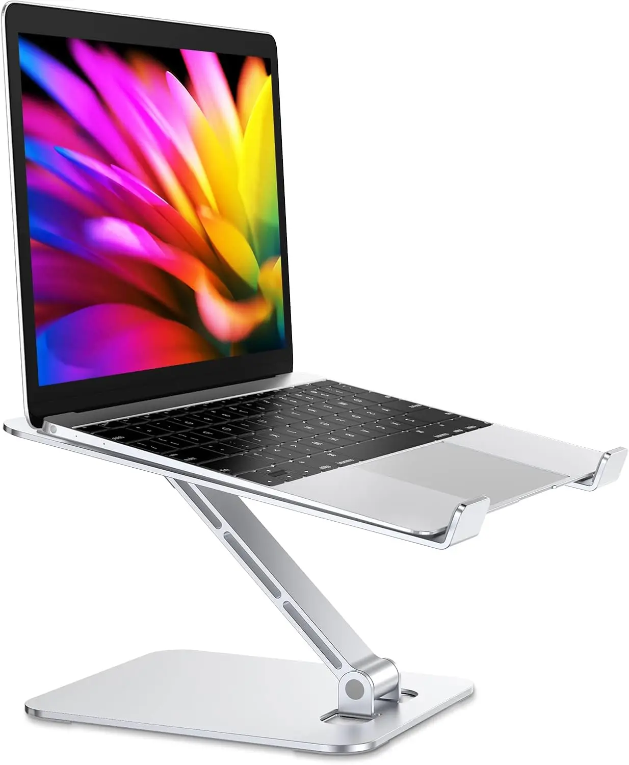 

Adjustable Foldable Laptop Stand, Ergonomic Aluminum Riser for 10-16 Inch Notebooks, Portable Desk Mount