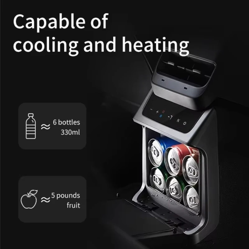 For Model Y Car Refrigerator, Capable of Cooling and Heating, Rear Non-destructive Installation of Small Refrigerator