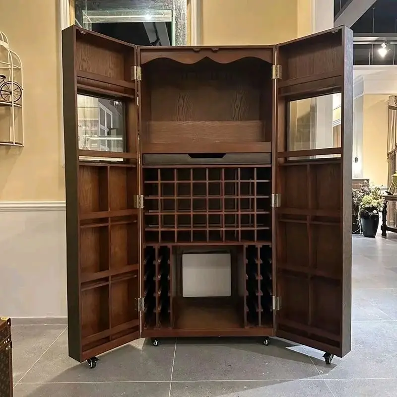 

Medieval wine cabinet, retro creative storage cabinet, locker