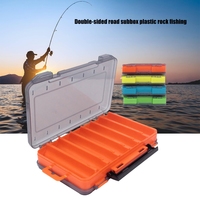 Water Proof Double Side Accessory Tackle Tool Box Fishing Hook Storage Trags Organizers Box Clear Terminals Tackle Case