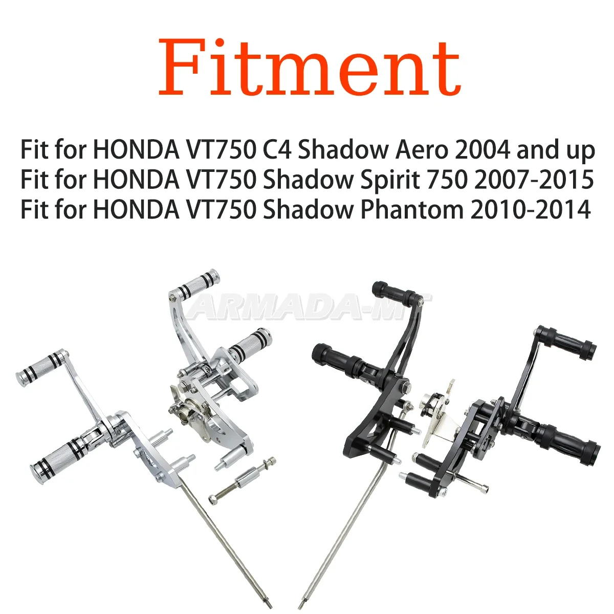 Motorcycle Forward Control Foot Peg Levers Linkage For Honda Shadow VT750C VT750C2 VT750C2B Aero Phantom Spirit 750 VT750DC