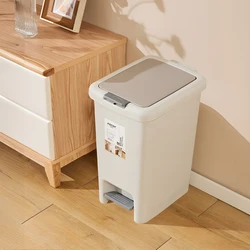 20L Trash Bins Home Garbage Bin for Kitchen Waterproof Household Trash Bin Bathroom Livingroom Garbage Bin with Lid Trash Cans