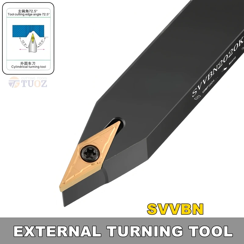 TUOZ SVVBN SVVCN 72.5 درجة أداة تحول خارجية 1010 1212 1616 2020 2525 حامل باستخدام الحاسب الآلي مخرطة القاطع عرقوب VCMT VBMT إدراج #1