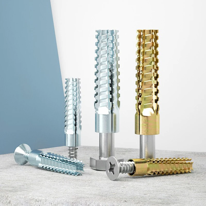 Iron Serrated Gecko Metal Expansion Screw Pipe Nail Anti Loosening Cement Wall Lightweight Brick Hollow Brick Self Tapping Screw