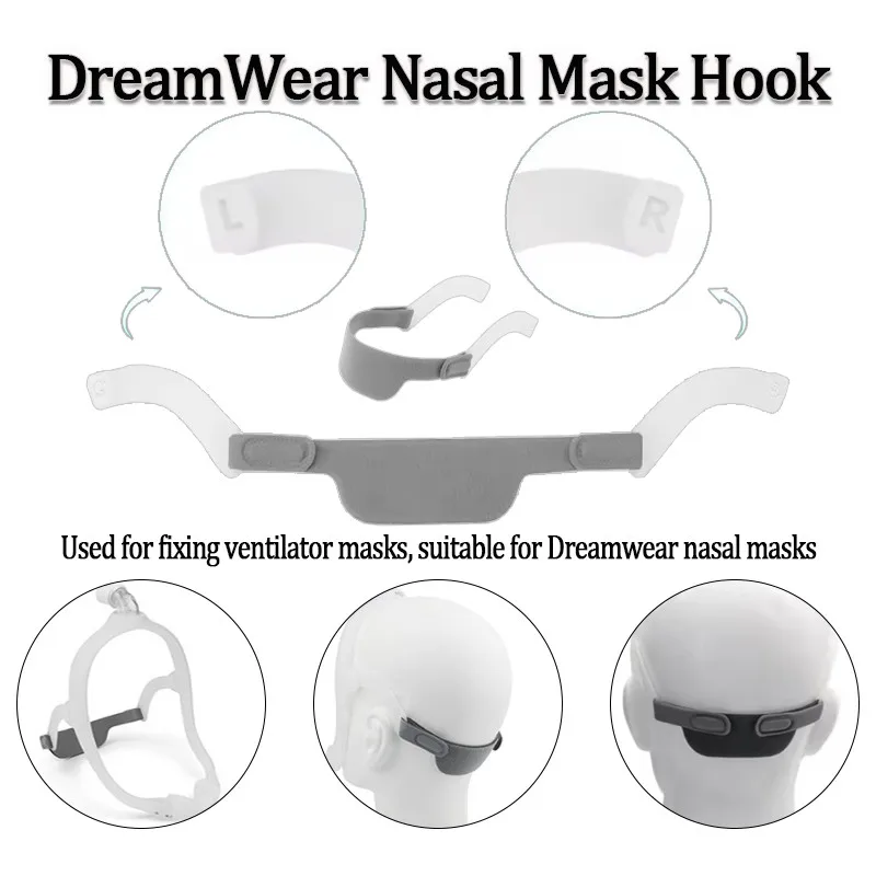 DreamWear Nasal Mask Replacement Headband Breathable Universal Ventilator Strap Reduce Belt Slipping