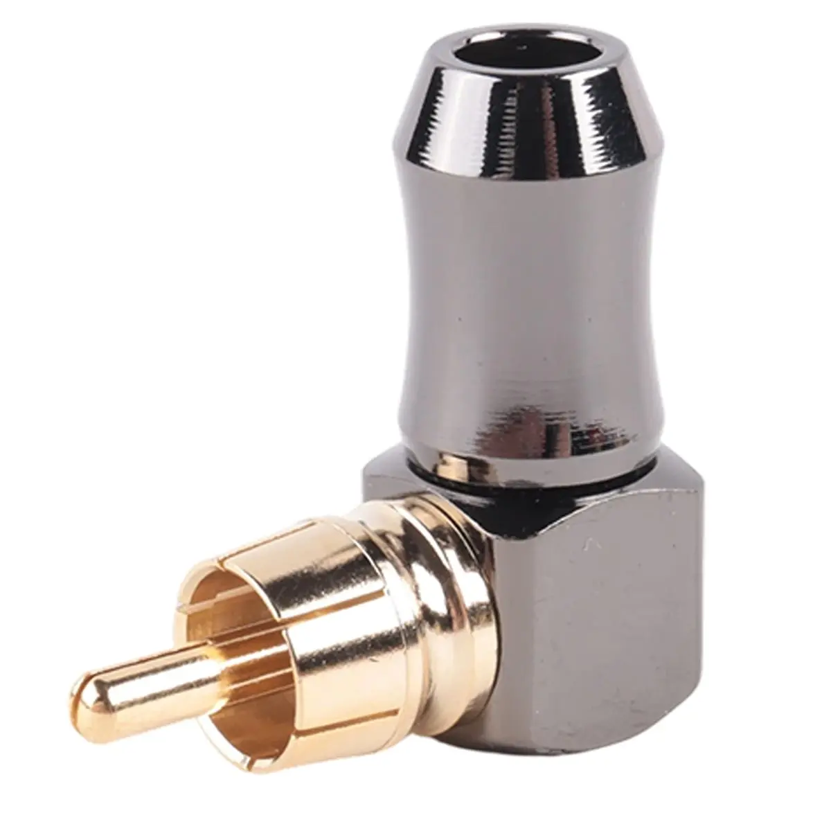 DT71Hot 1Pcs Connector Audio Plug Male 90 Degree Right Angle Elbow Speaker Terminal Conector for Soldering Video Cable