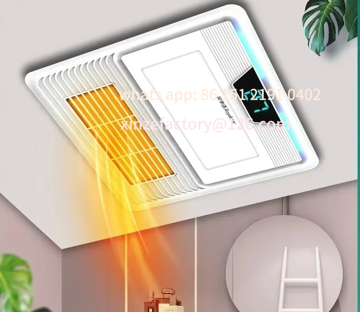Be suitable for 220V Intelligent Bathroom Heater Exhaust Fan with LED Lighting and Smart Ventilation Function Acustomizable