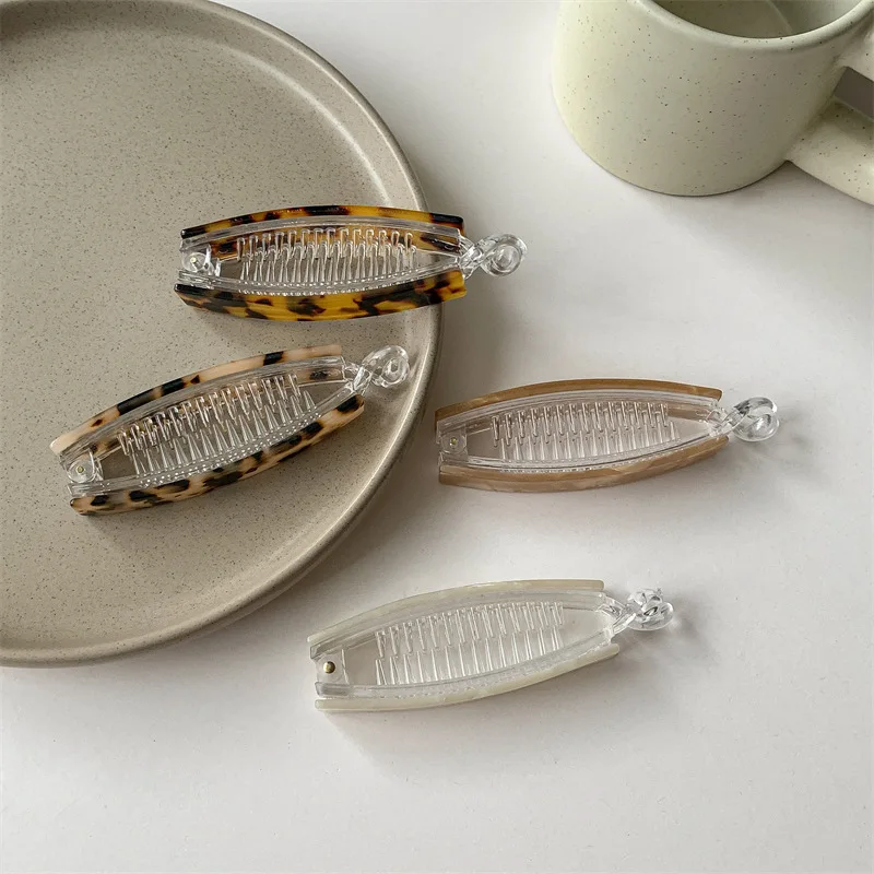 الكورية ذيل حصان الشعر انتزاع التمساح دبوس الشعر خلات الموز كليب الفتيات النساء أغطية الرأس أدوات تصفيف الشعر الملحقات