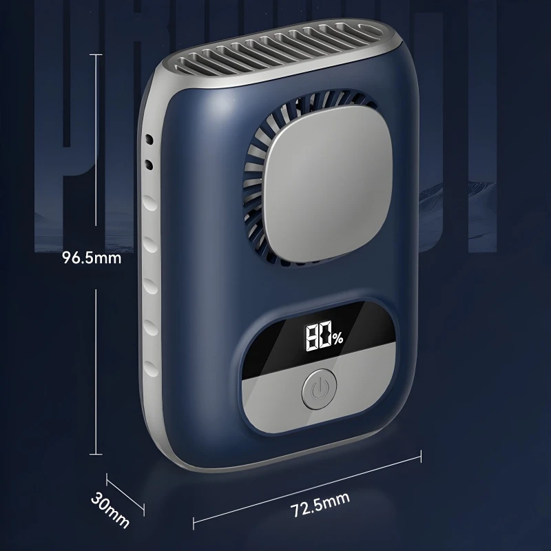 Summer Portable Waist-mounted Fan 3CM Ultrathin 4000mAh Clip on Strong Wind Small Fan Outdoor Work Neck Hanging Cooling Fan image 6