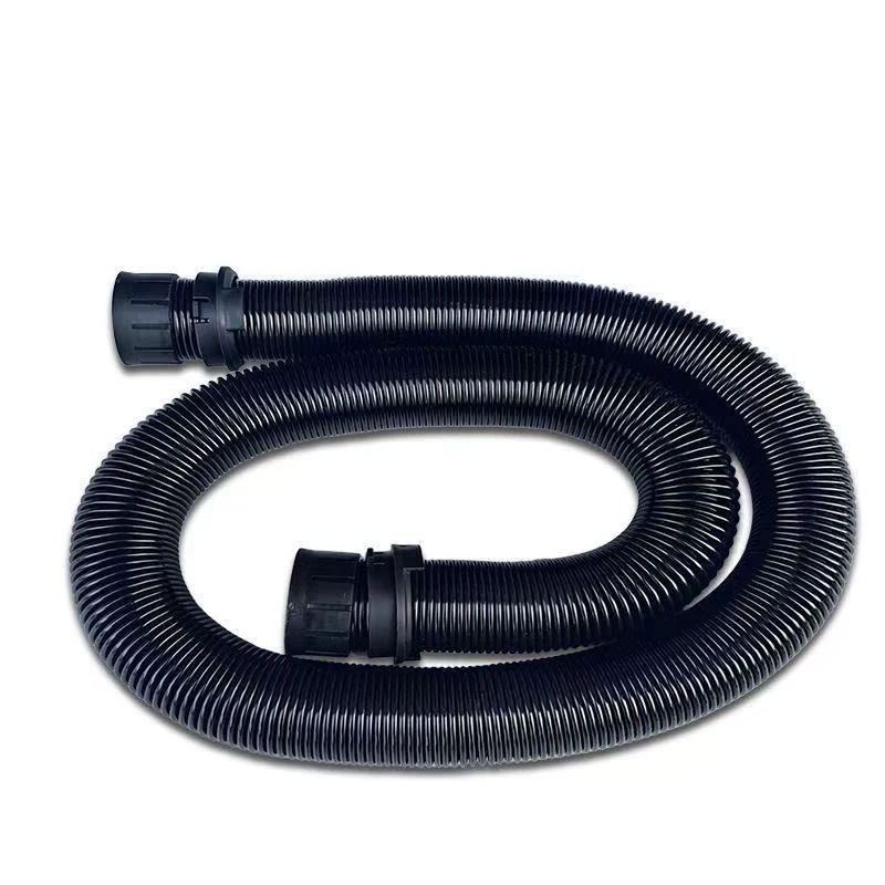 OD 38mm Spring Hose Black Corrugated Dust Collection Hose Equipped With Universal Interface Polishing Machine Ultra Soft Hose