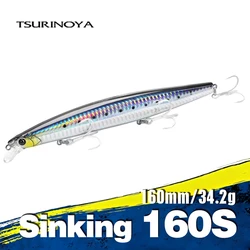 TSURINOYA 163S Ultra Long Casting Sinking Minnow Sea Fishing Lure STINGER 163mm 34.2g Seabass Tuna Saltwater Large Hard Baits