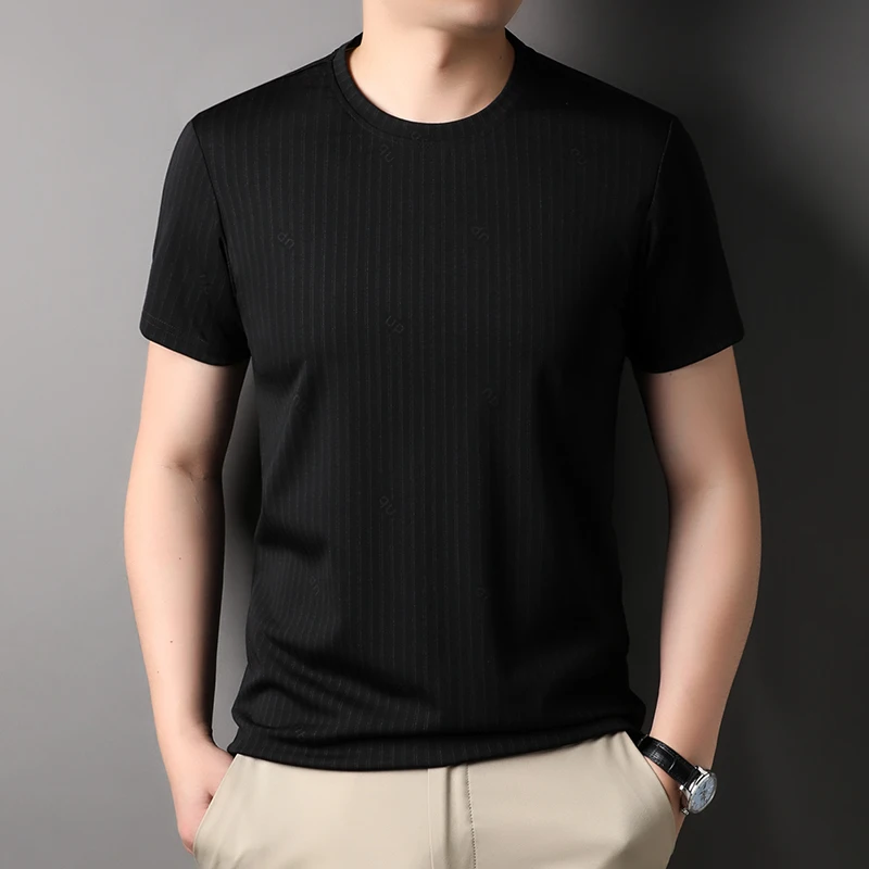 Top Quality New Summer Brand Tops Designer Plain Korean Fashion Tshirt For Men Trendy Short Sleeve Casual Clothes Men