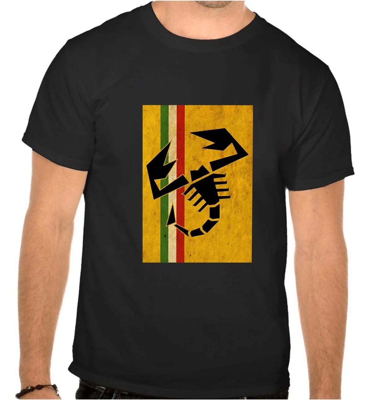 Best Italian Automobile Brand T-shirt Maglietta Logo Scorpione Maniche Corte Cotone Tshirt Leggera Uomo