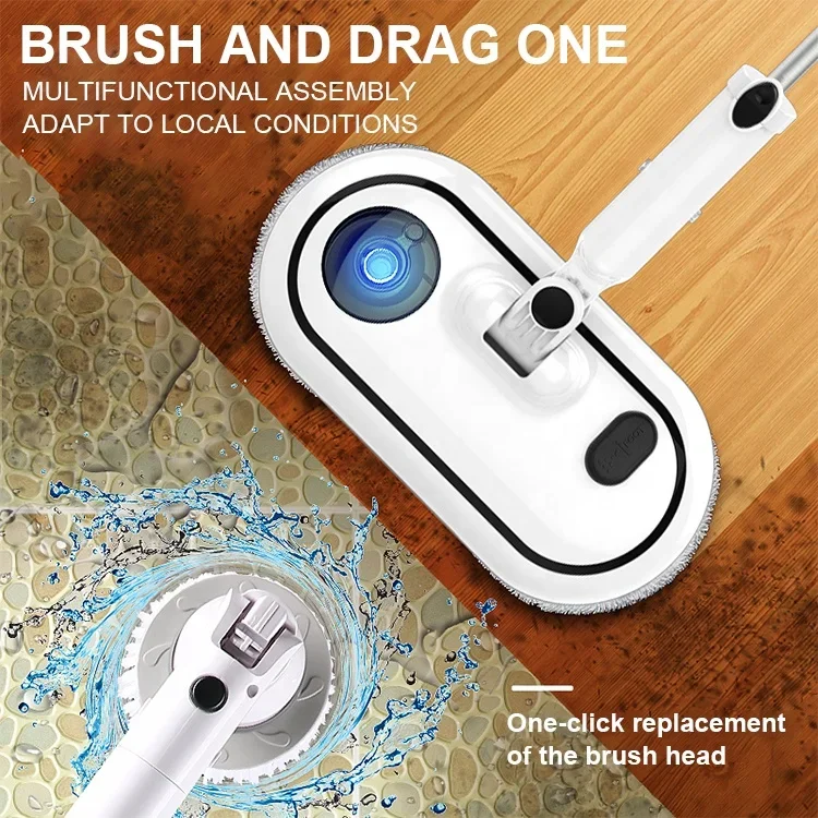 Multi-functional And Diverse Assembly Customizable OEM Hand-held Wet And Dry Wireless High Quality Electric Mop