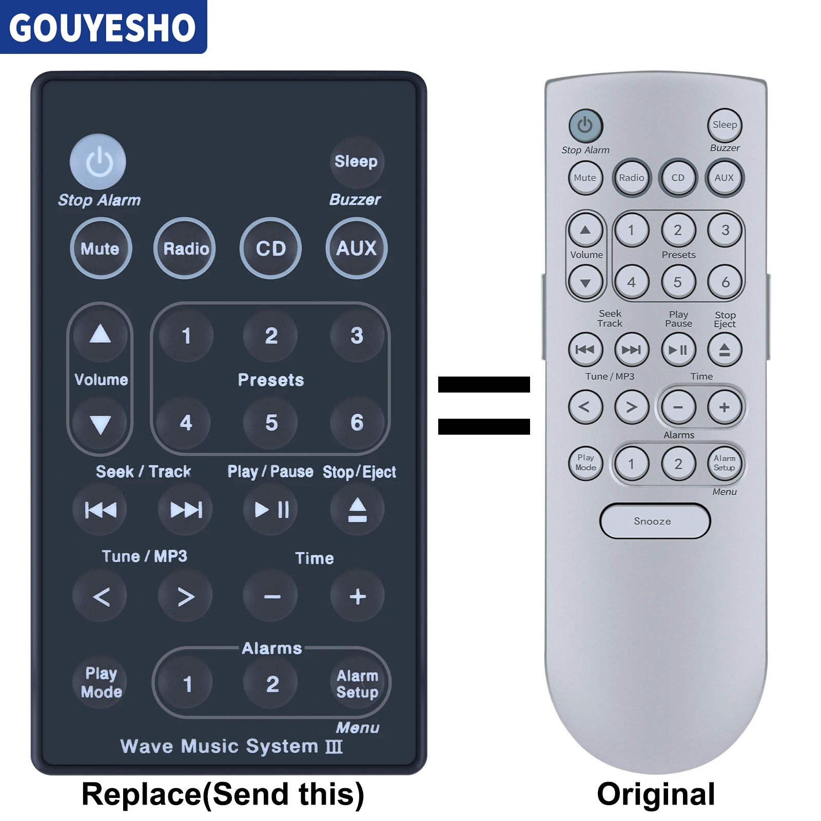 

Новый сменный пульт дистанционного управления для музыкальной системы Bose Wave с подсветкой премиум-класса