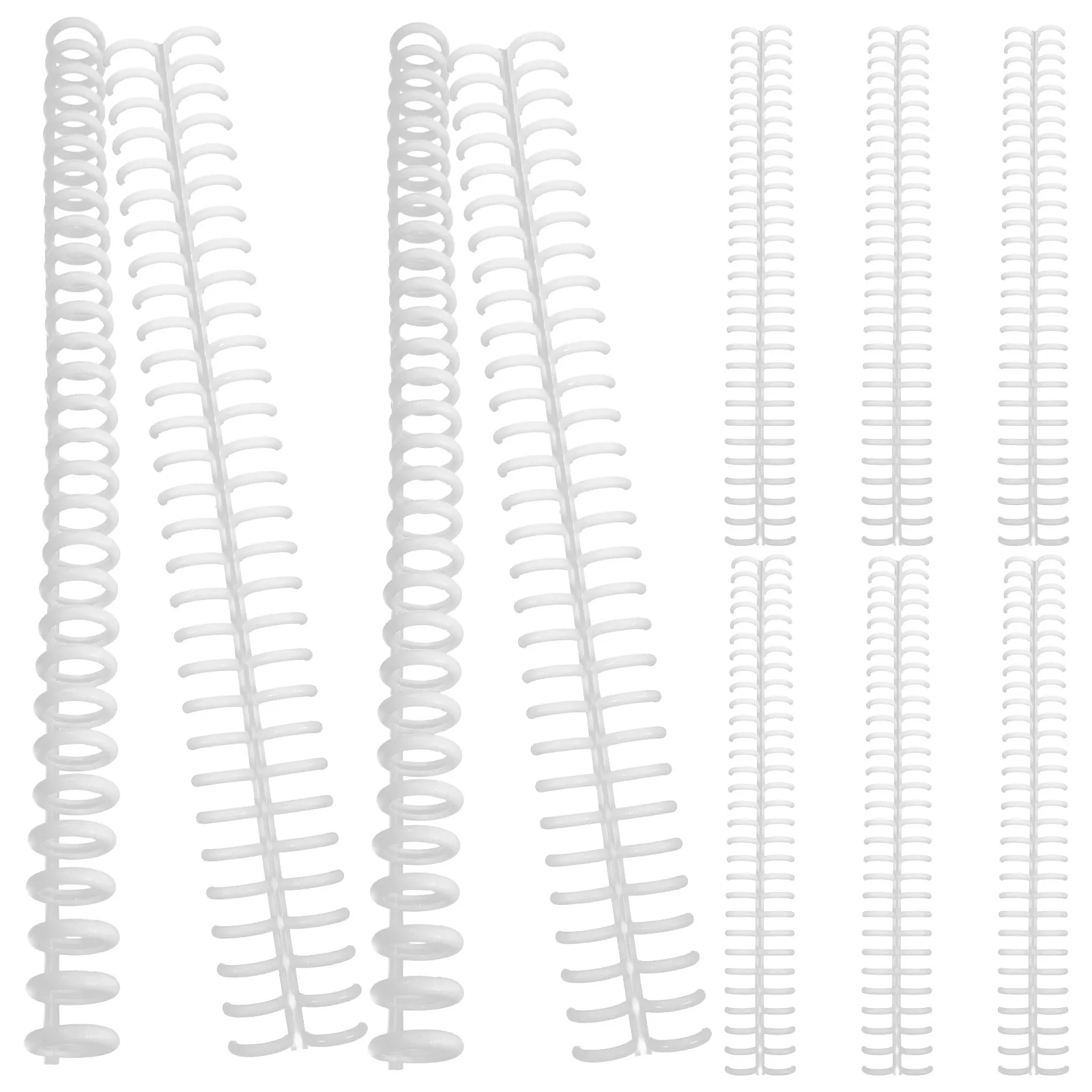 10 szt. Plastikowe kółka do segregatora, spirale do oprawy luźnych kartek do raportów, kalendarzy, naprawy książek DIY, zamienne kółka mocujące