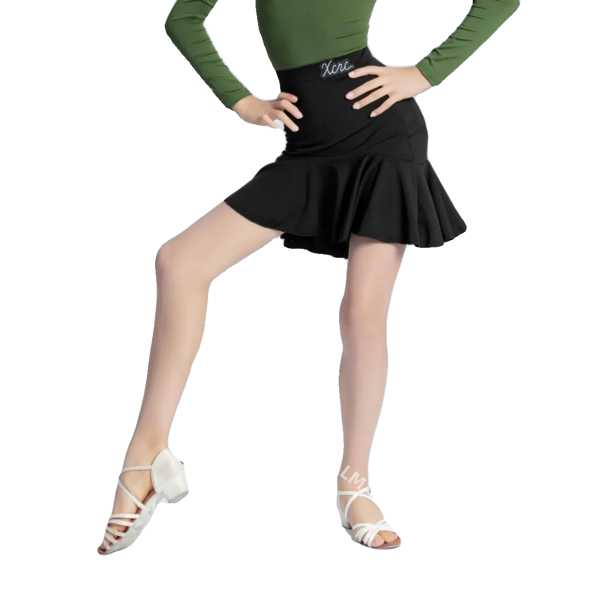 Lateinisches Tanzkostüm, halber Tanzrock für Kinder, Übungsrock für Kinder, halber Rock für Tanzwettbewerbsleistung für Mädchen