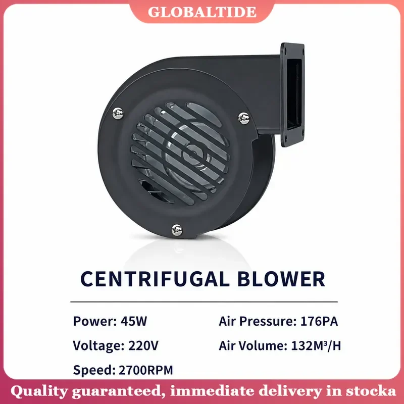 CYZ100 Quiet Pellet Stove Combustion Blower 220V 45W 176PA Small Centrifugal Fan for Oven Cooling Heat Dissipation