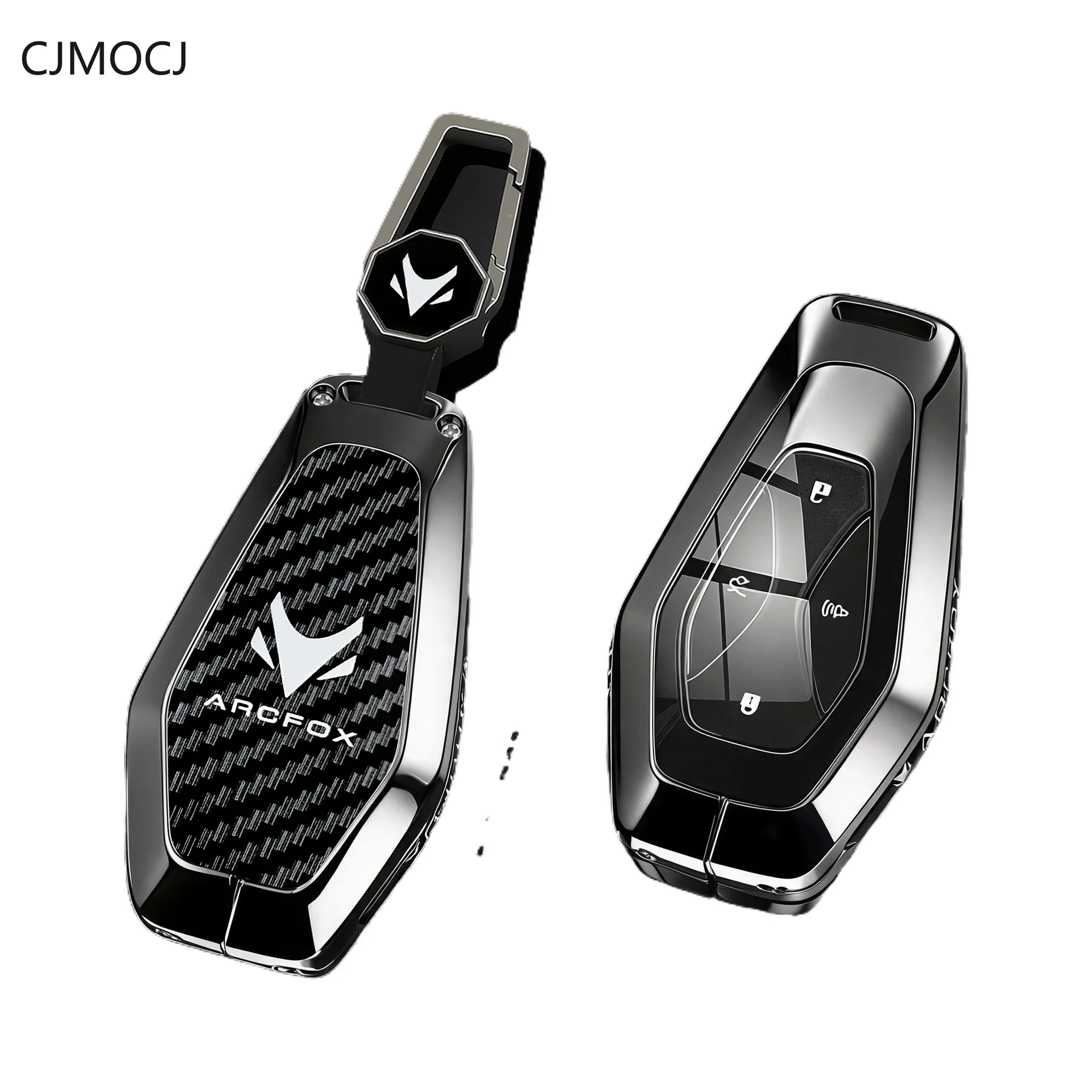 For Arcfox Alpha S5 S6 T5 T6 S T Wentao V9 Key Case Cover, Metal Protective Car Key Fob Shell,Smart Keychain, Arcfox Accessories