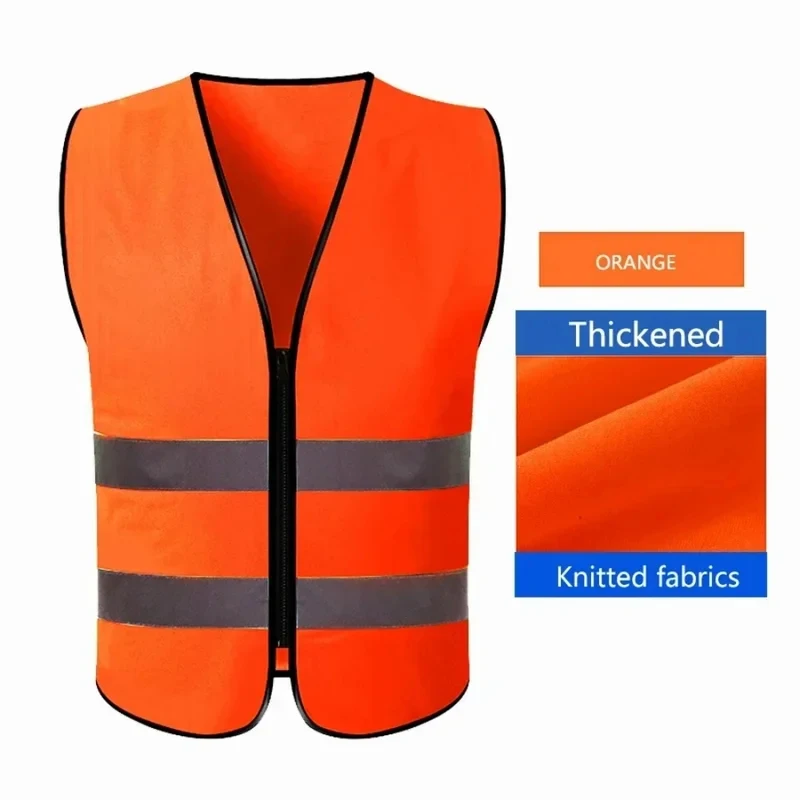 Reflective vest, construction site, environmental sanitation, traffic, yellow reflective vest, multiple pockets for duty, proxy