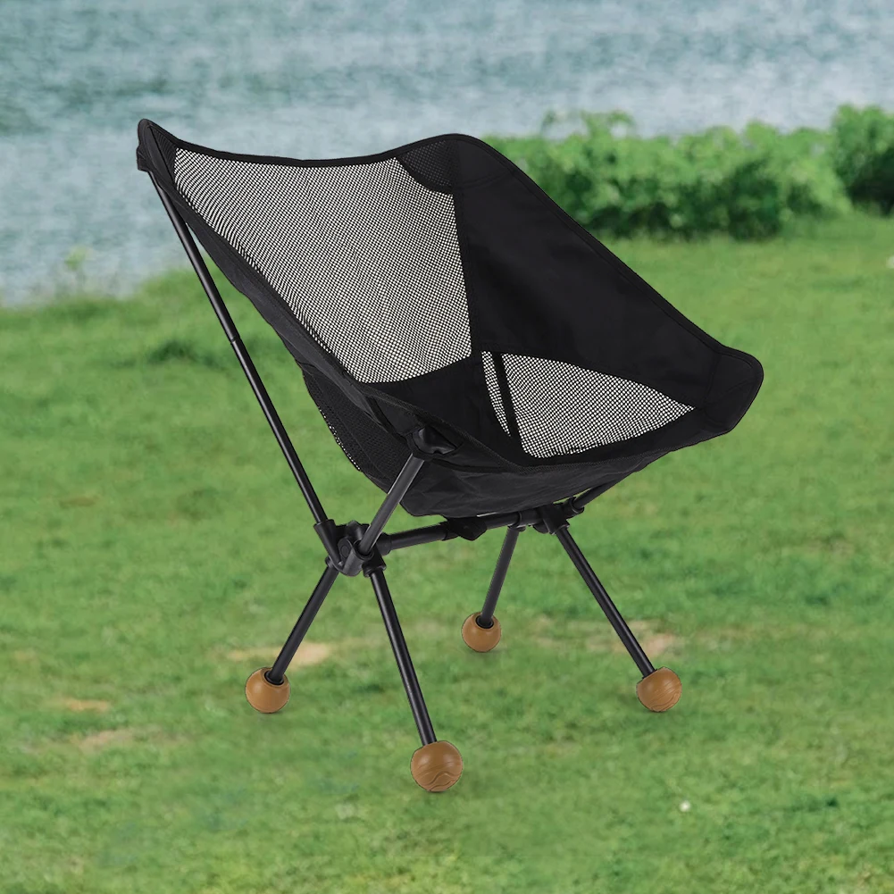 Rubber Camping Chair Leg Protectors 4pcs Anti-Skid Noise Reduction Feet Caps Non-Slip Covers for Outdoor Moon Chair Terrace