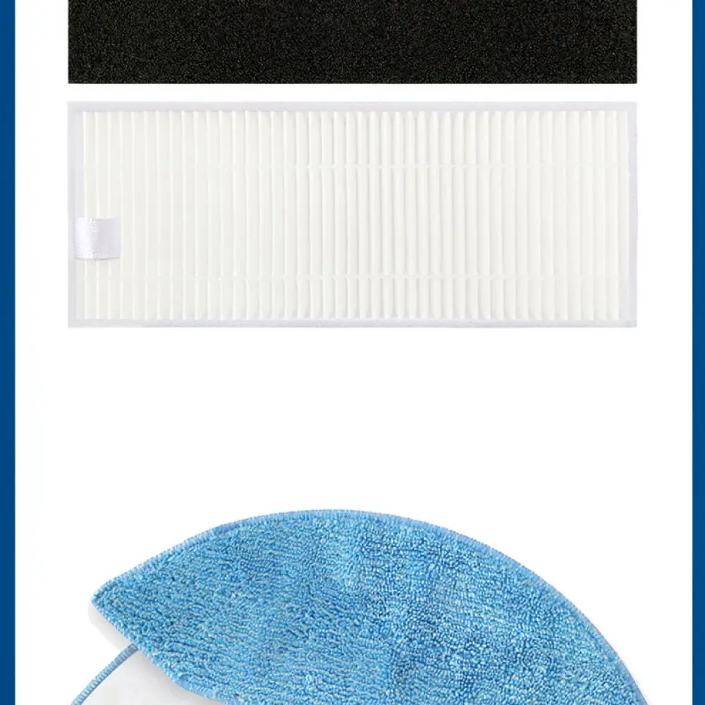 Replacement Kit For Ecovacs Deebot U2 DGN22 Vacuum Cleaner Spare Parts Main Brush Side Brush Filter Mop Accessories