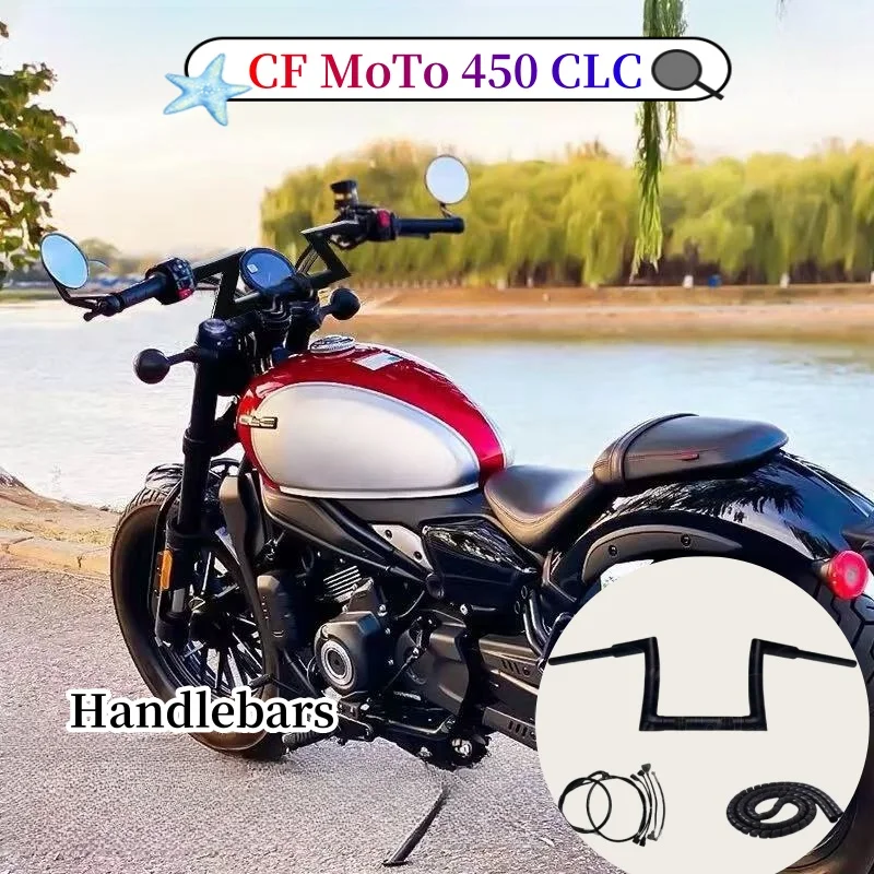 Motorcycle 22mm thick handle Ape Hanger handlebare 82cm Lenght compatible For CFLMOTO CLC450 manubrios para motos