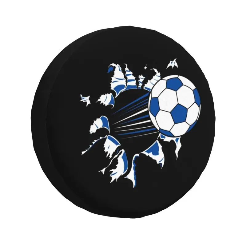 Custom Soccer Goalie Spare Tire Cover for Pajero Jeep RV SUV 4WD Football Sport Car Wheel Protector Covers 14