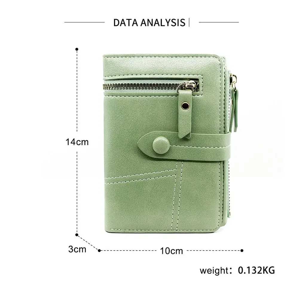 PU Leather Short Wallet Versatile Soft Large Capacity Credit Card Bags Money Storage Comfortable Card Holders Women Ladies