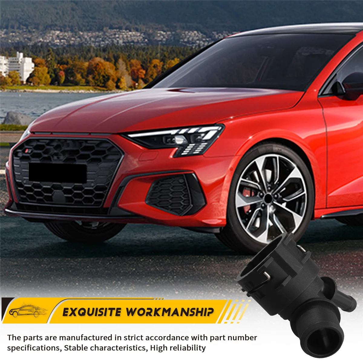 Skoda Octavia 5Q용 Audi A3 S3용 ABZV-냉각수 호스 퀵 커플러 0122291 P 5Q0 122 291 P