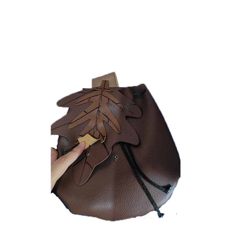 Fantasia de Cosplay Medieval para Homens e Mulheres, Europeu, Americano, Folha Estampada, Cinto, Bolsa Verde, Dia das Bruxas, Cavaleiro, Guerreiro, Pirate Party Props