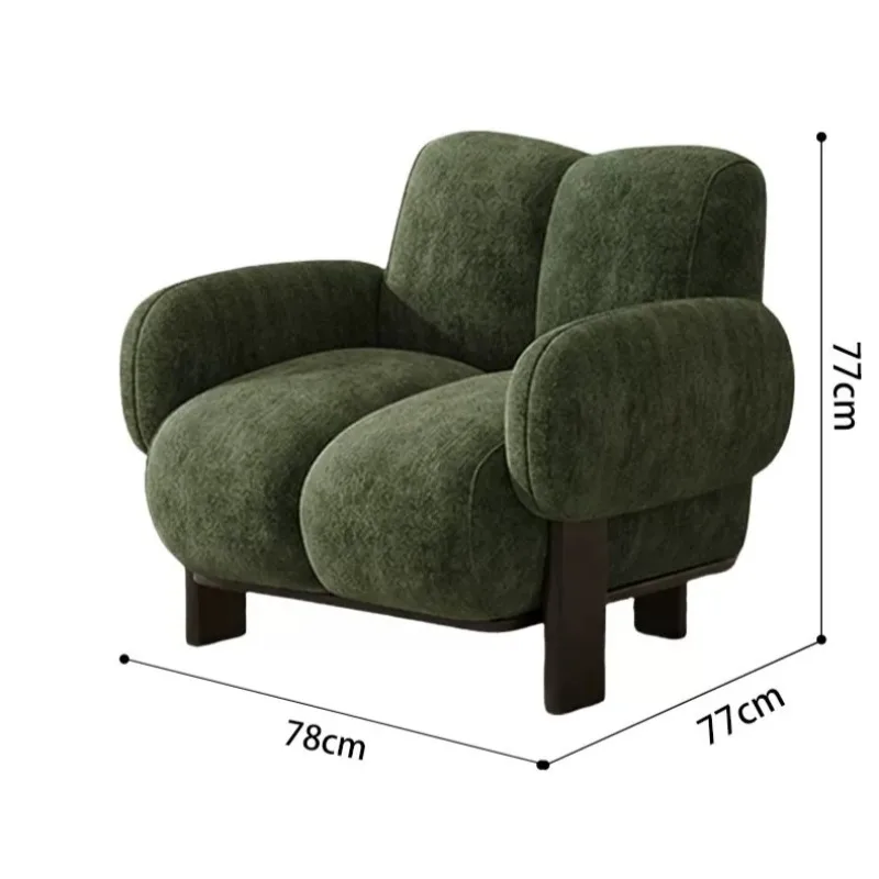 Nordic Fluffy Chair Mid Century Relax Aesthetic Floor Chair Design Office Poltronas Para Sala Estar Living Room Furniture