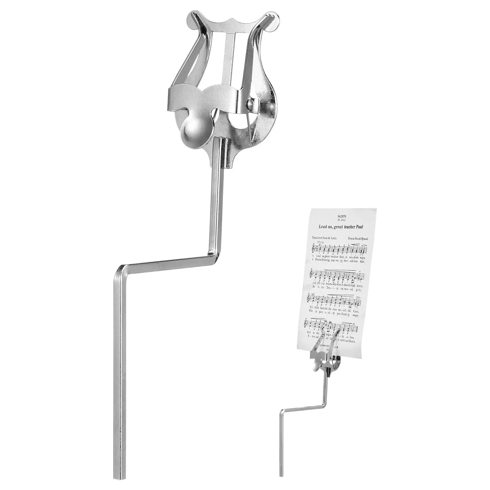 

1Pcs Ultra-Stable Saxophone Music Stand Heavy-Gauge Steel Portable Sheet Music Rack for Rehearsals Performances Marching Bands