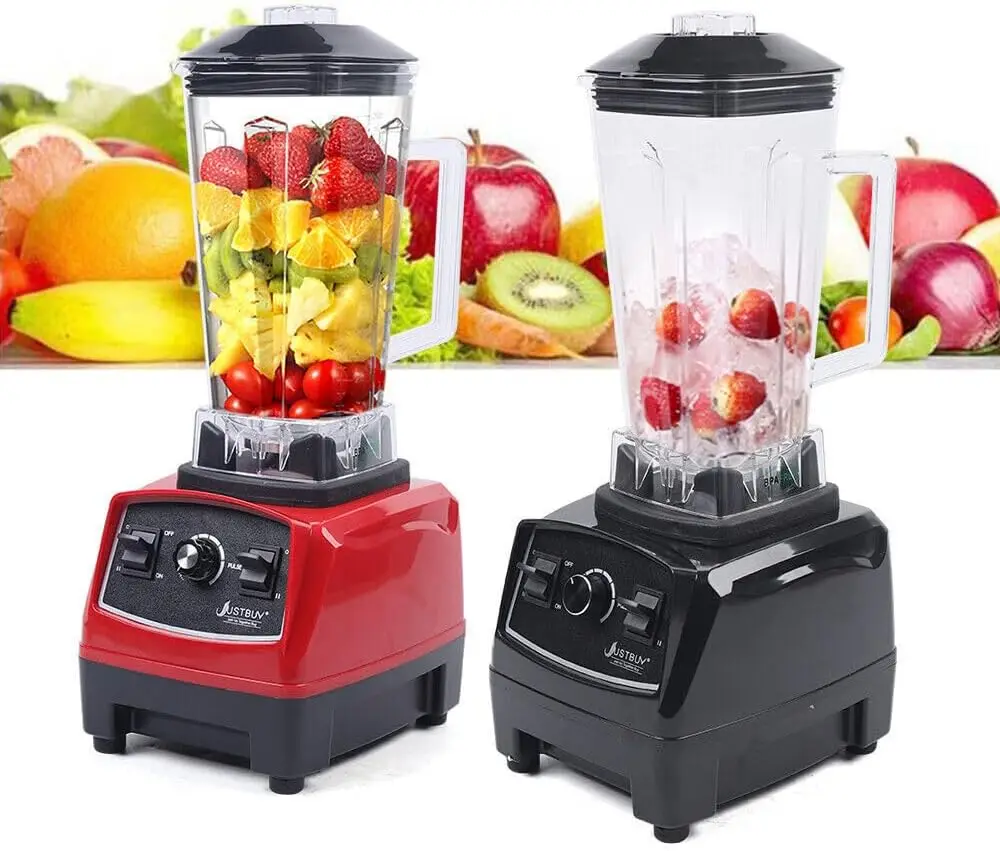 

3HP 2 Liter Professional Milkshake & Fresh Juice Blender - Heavy Duty Commercial Power Blender - Smoothie Mixer - 2200W - Black