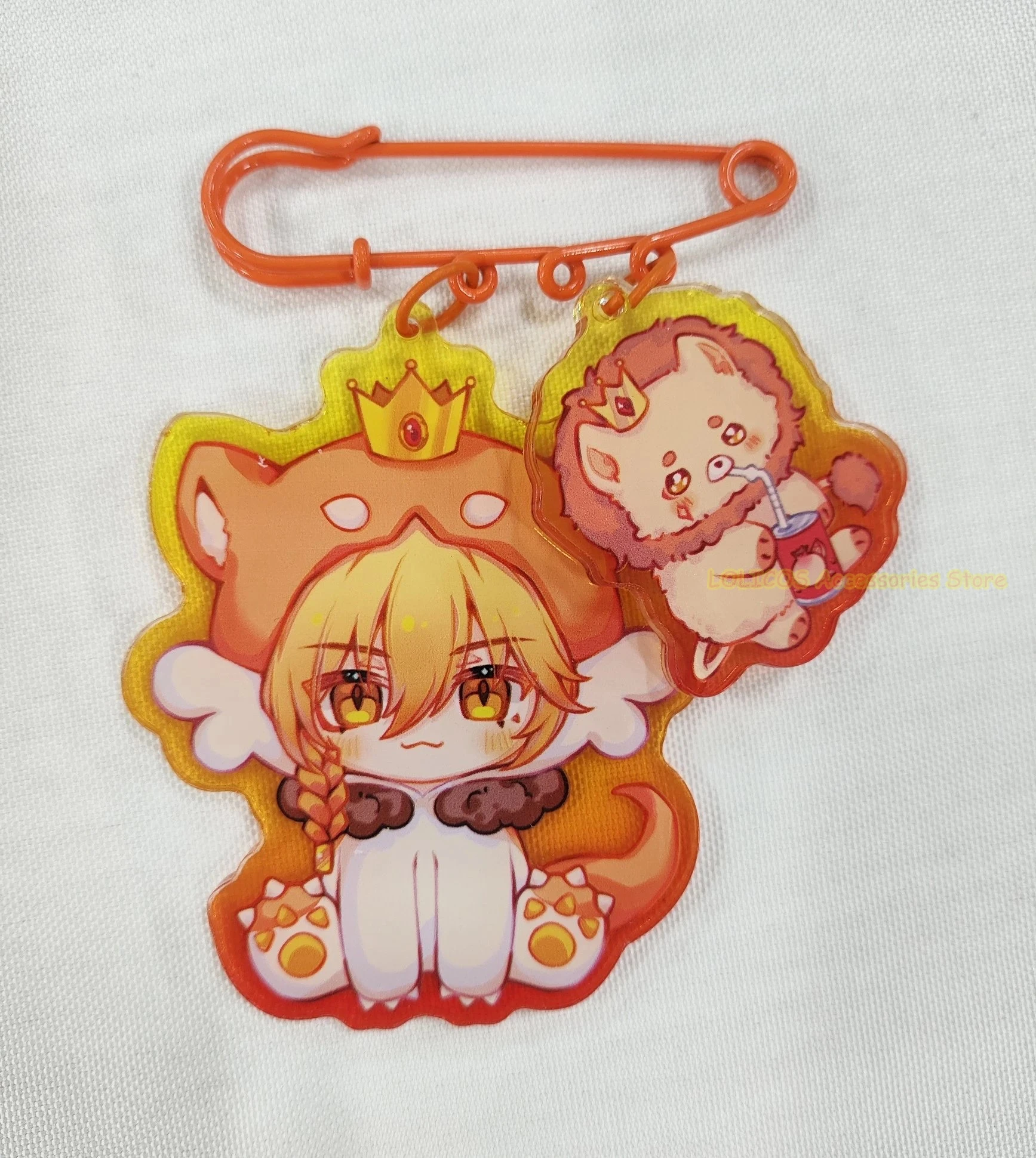 أنيمي Mydei Khaslana Anaxa Genshin تأثير تأثيري Q نسخة الاكريليك حلية لعبة المفاتيح قلادة ديكور #4