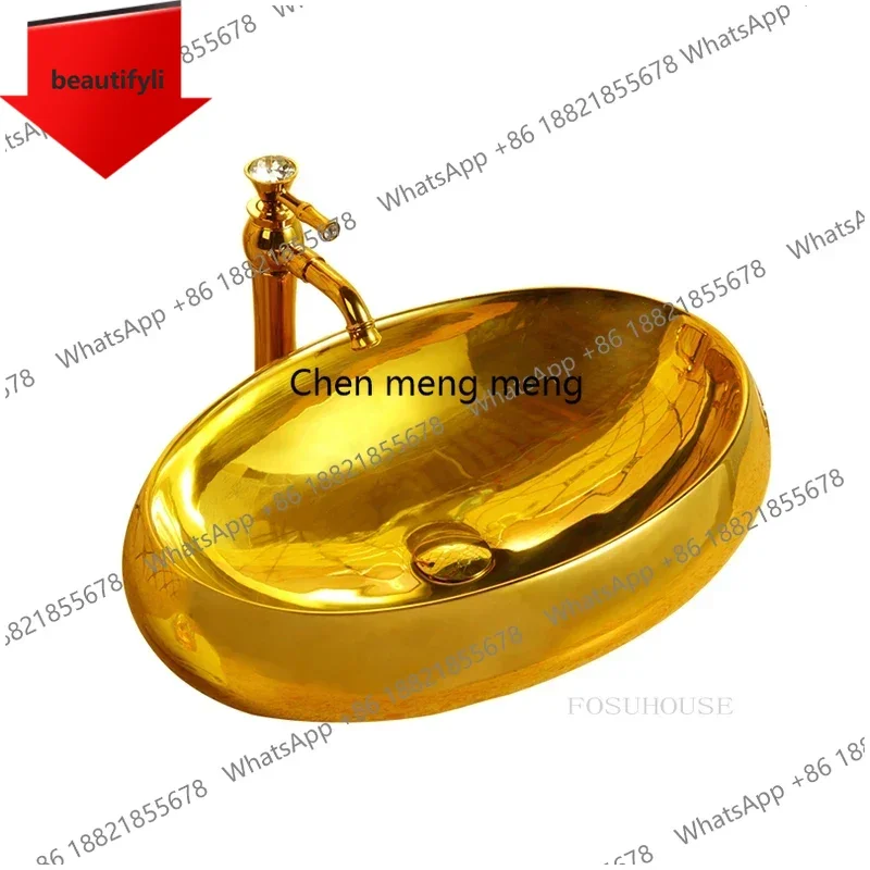 

Современная бытовая раковина A44 для кухни и ванной комнаты, элитная золотая накладная раковина для туалета, умывальник для ванной комнаты O