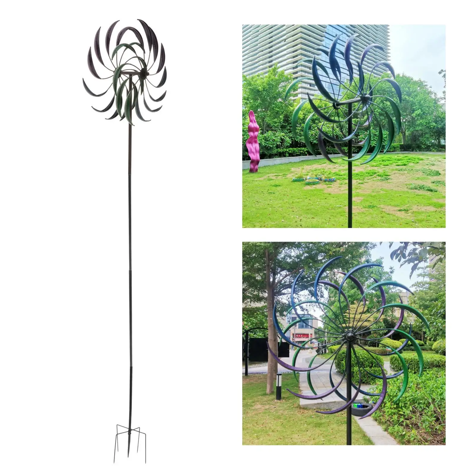 Wind with Anti-rust stoving varnish plating, home and garden Windmill Decoration Yard Ornaments Arts