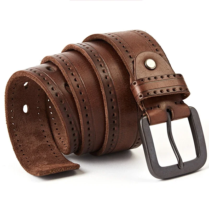 Vintage Rugged Belts Available In Multiple Styles And Colors Sizes 100% Italian Leather Belt For Casual Pants