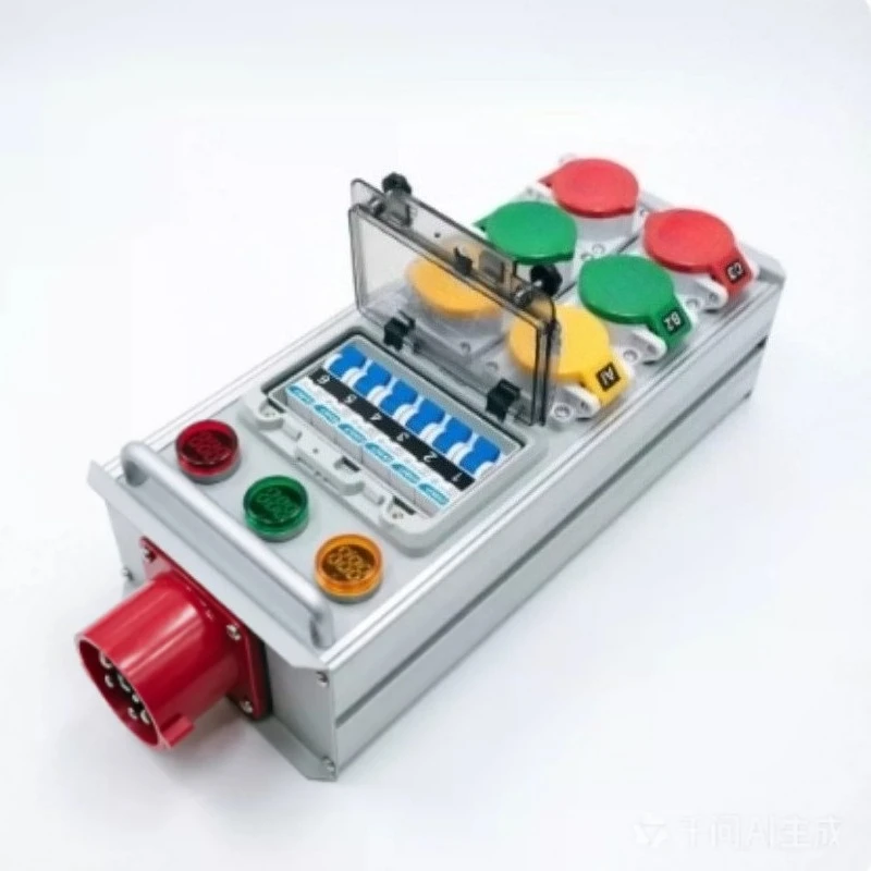 Led Wiring Controller,Stage Socket,Stage Power Box Stage Distribution Box,6-way Small Power Box, 16A Socket, Large Light Screen
