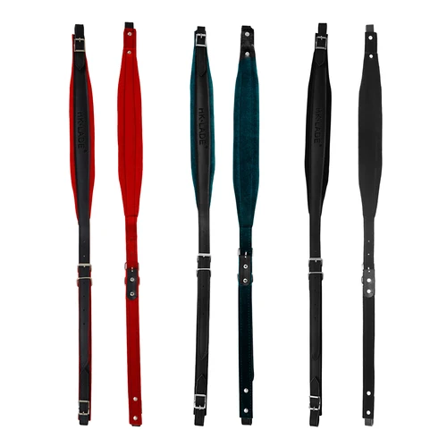 Imagen 2 del producto Correa de cuero ajustable para acordeón, accesorio profesional Universal, doble hombro, HK-LADE, 16-120