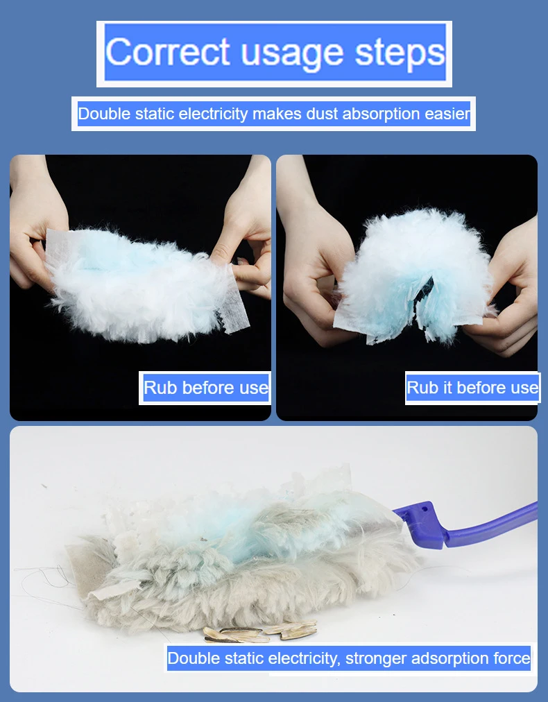 10 Stück Einweg-Staubwedel-Nachfüllungen, kompatibel mit Swiffer Duster – Detail 4