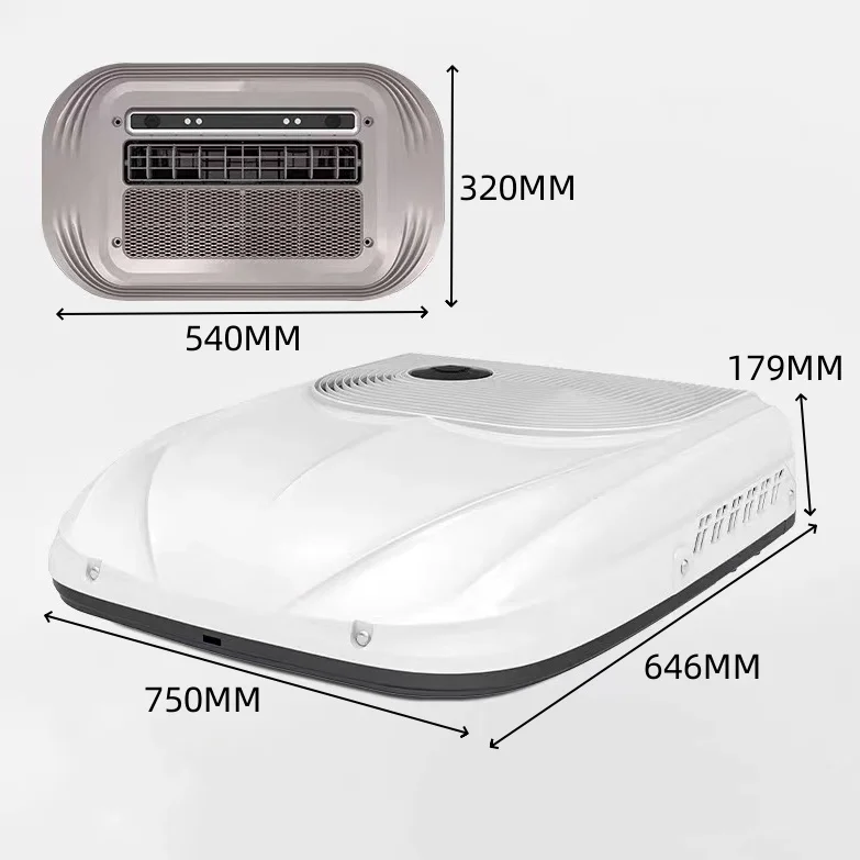 DC12v 24v Roof Top Mounted Truck Cab Air Conditioner Strong Cooling Parking Cooler Camping Air Conditioner
