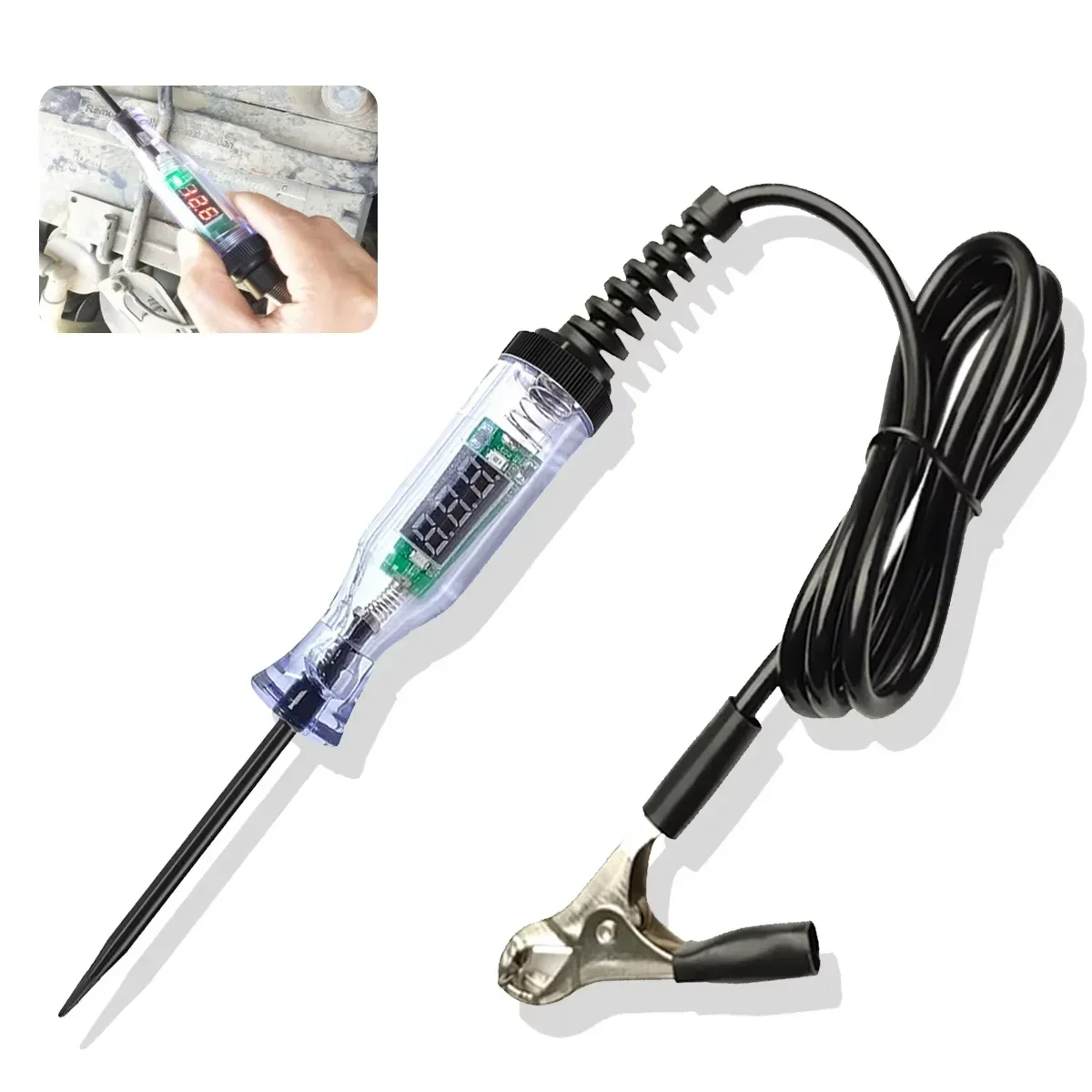 Car Truck Voltage Circuit Tester Auto 6V 24V Tools Car Diagnostic Probe Test Pen Light Bulb Electric Measuring Pen Tools ﻿